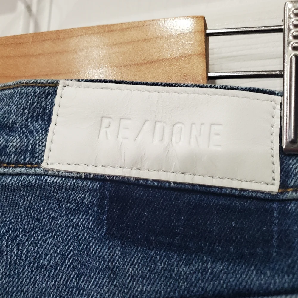 RE/DONE 70s High Rise Stove Pipe straight-leg jeans Size 26 - Picture 14 of 14